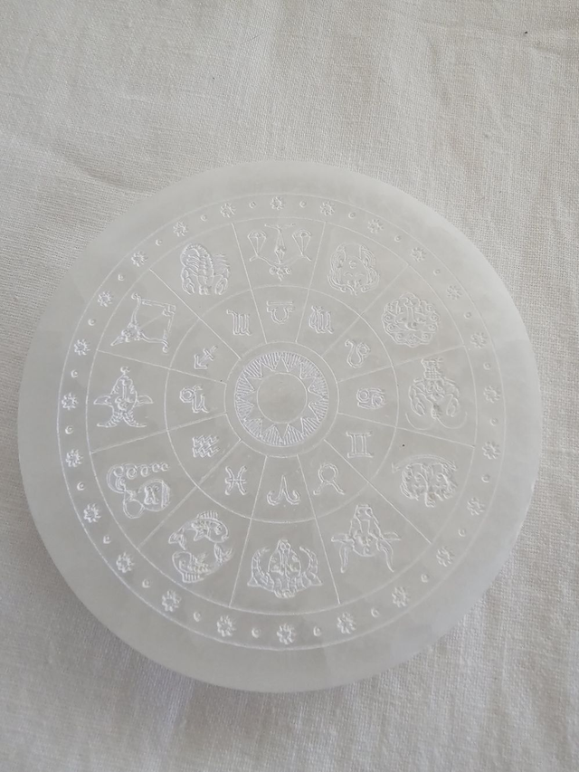 plaque de rechargement en sélénite 