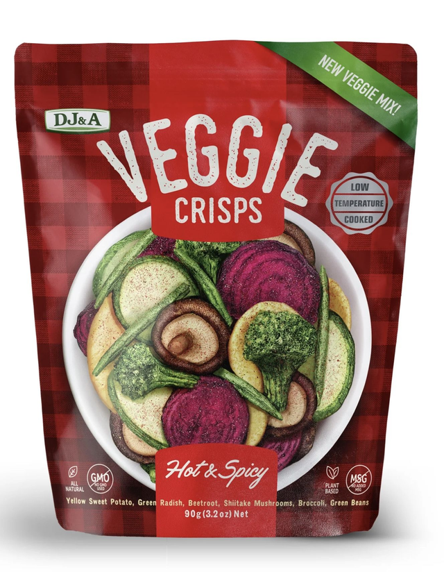 #3002 Veggie Crisps - Hot &amp; Spicy 90g 