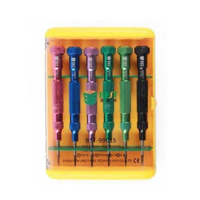 Boite De 6 Tournevis Best Pour Réparation (BEST-9901S)