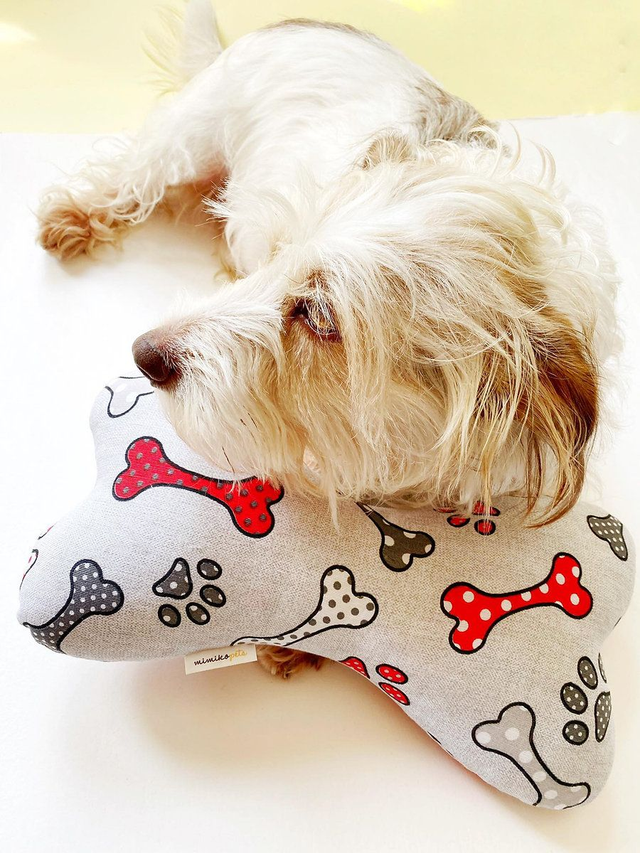 Bones Vermelha | Almofada Osso