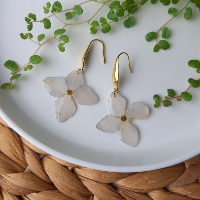 Boucles d'oreilles ∙ doré Soliflora Hortensia