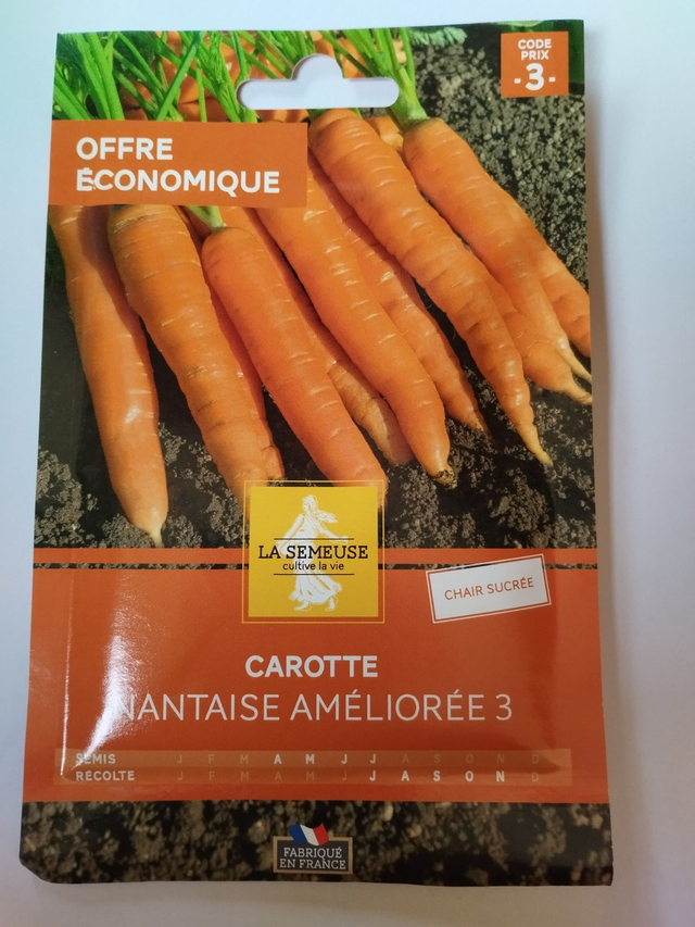 Carotte Nantaise améliorée 3 format éco