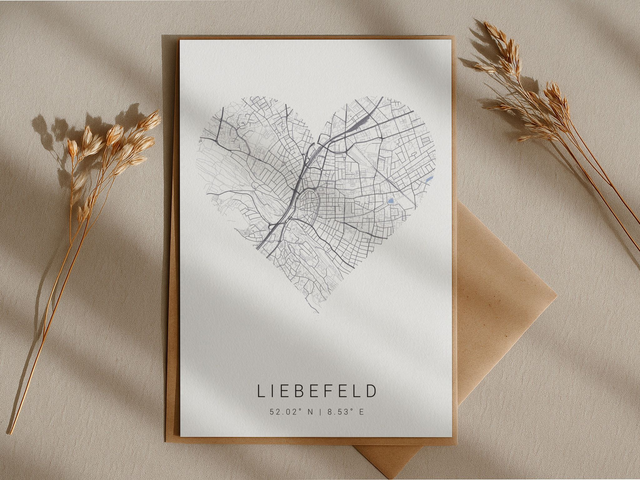 Liebefeld Stadtkarte | Druck | Postkarte