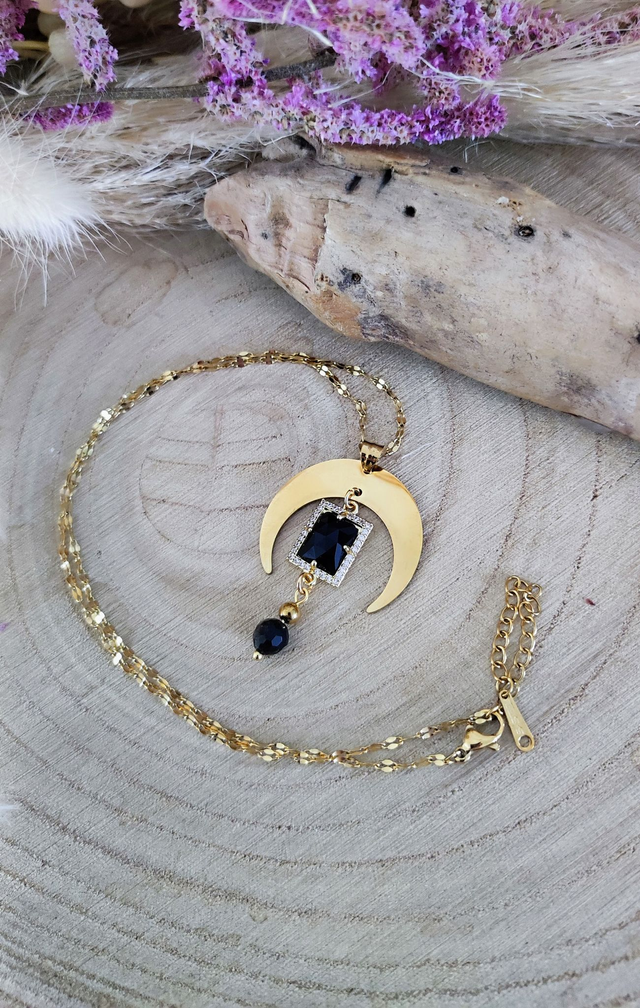 Collier "Astral" Obsidienne