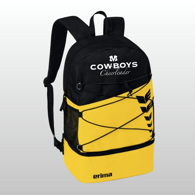 Erima Six Wings Rucksack Gelb/Schwarz („Cowboys Cheerleader“)