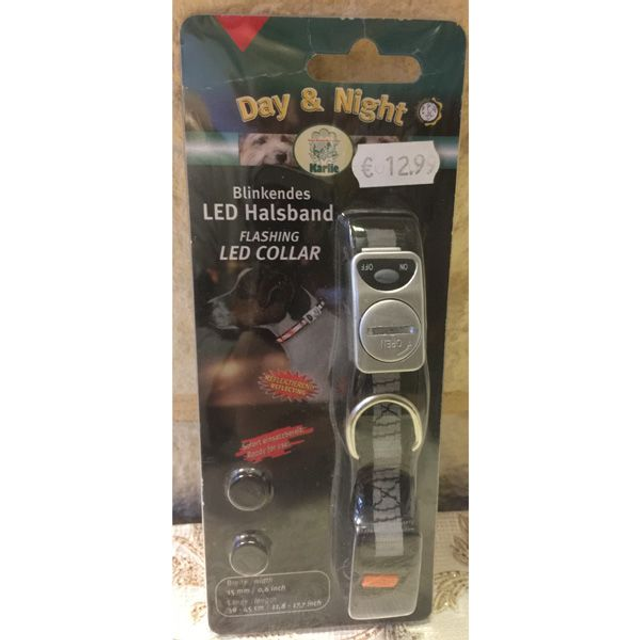 Karlie day and night blinkende LED halsband
