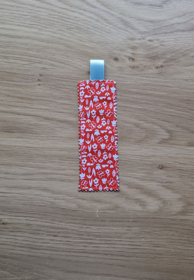 Handmade fabric bookmarks