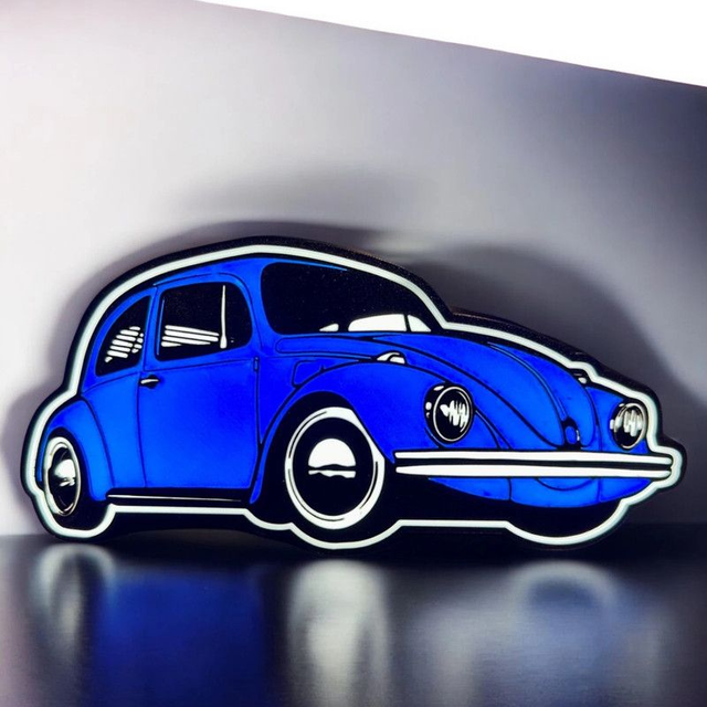  Lampe 3D Volkswagen Coccinelle LED - L’icône vintage illumine ton espace ! 