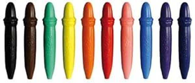GIOTTO Be-bè - Confezione da 10 Pastelloni a Cera Colorati, 10 Colori Assortiti