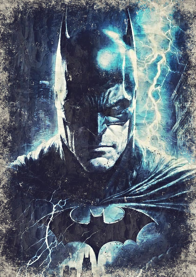 Batman Portrait oil edition 03