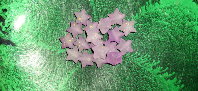 Acrylic stars bright pink