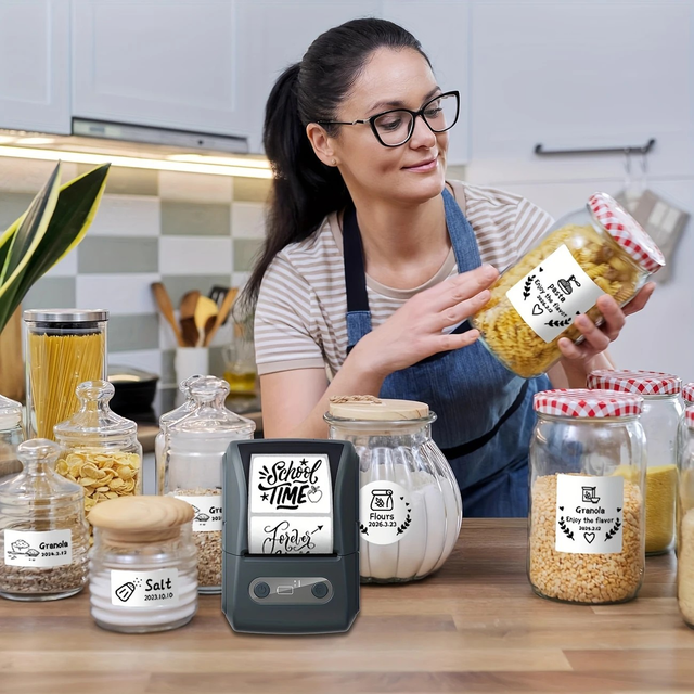 Portable wireless thermal label printer