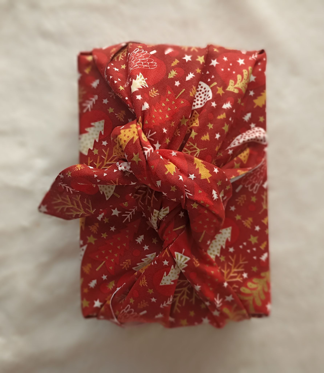 Furoshiki réversible - Christmas/Love