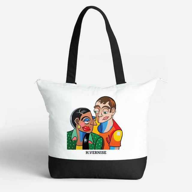 J4-1.2 - Grand sac fourre-tout zippé - Pas Sans Toi