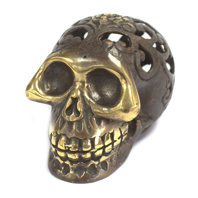 Vintage Brass Skulls