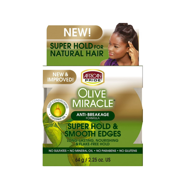 African Pride Olive Miracle Silky Smooth Edges 2.25oz
