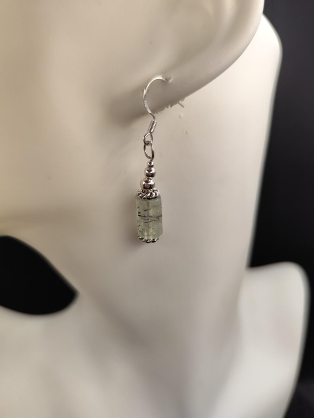 Prehnite earrings