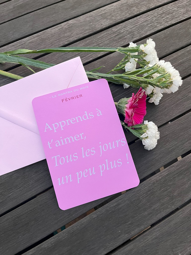 Carte de vœux &quot;Mantra&quot; février