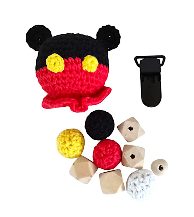 Attache-sucette &quot;Mickey&quot; à personnaliser