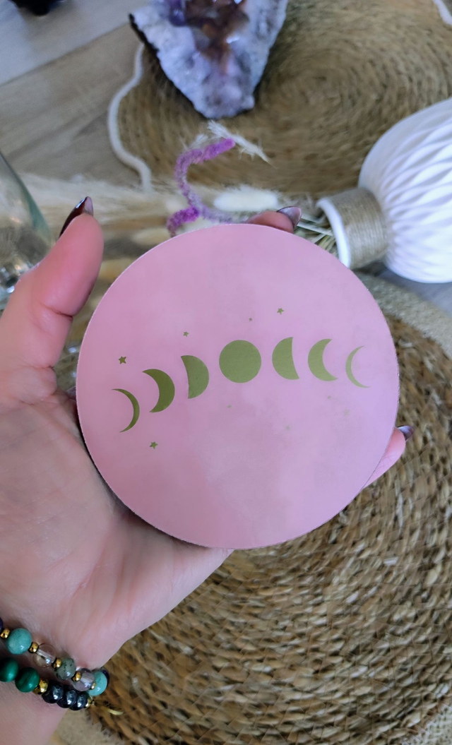 6 Sous-verres Phase de lune