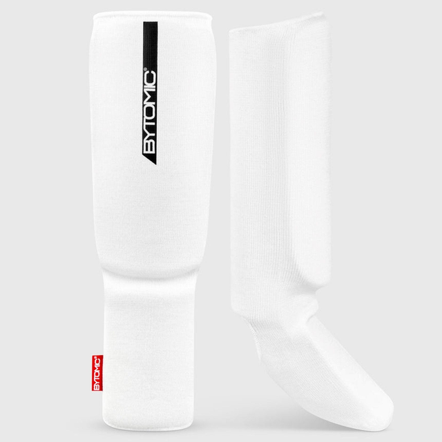 White Bytomic Red Label Elasticated Shin-Instep