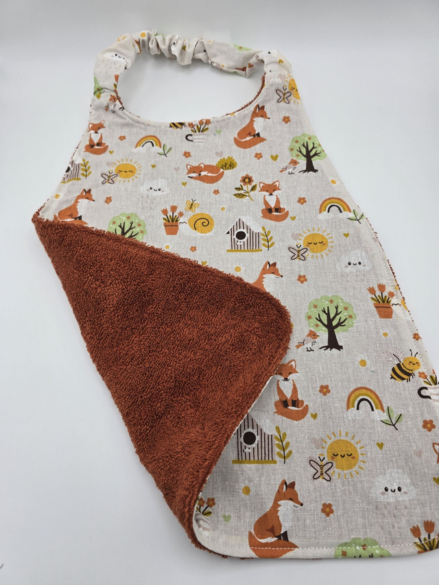 Bavoir enfant double face