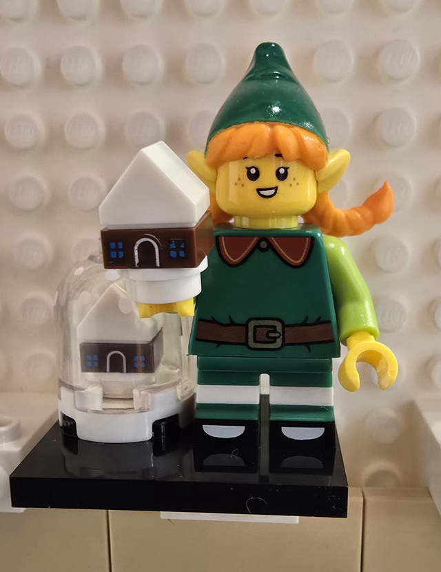 LEGO col402 Weihnachts-Elf Minifigur