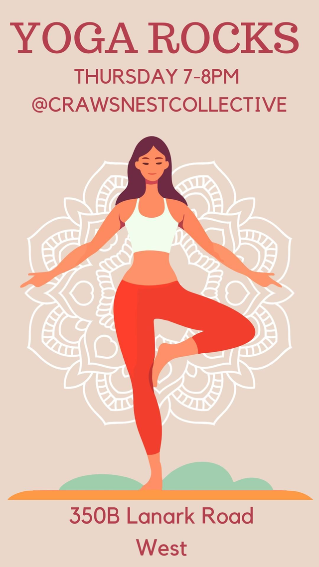 Yoga @The Craws Nest Thursday April 3rd