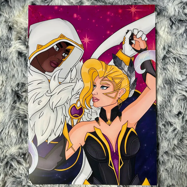 Cloak and Dagger Dance Partners A4 Print