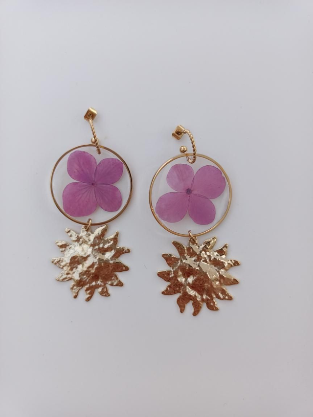 Modèle unique - Hortensia rose et soleil