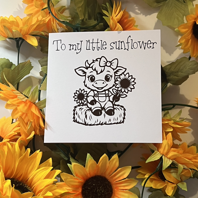 To my Little Sunflower 