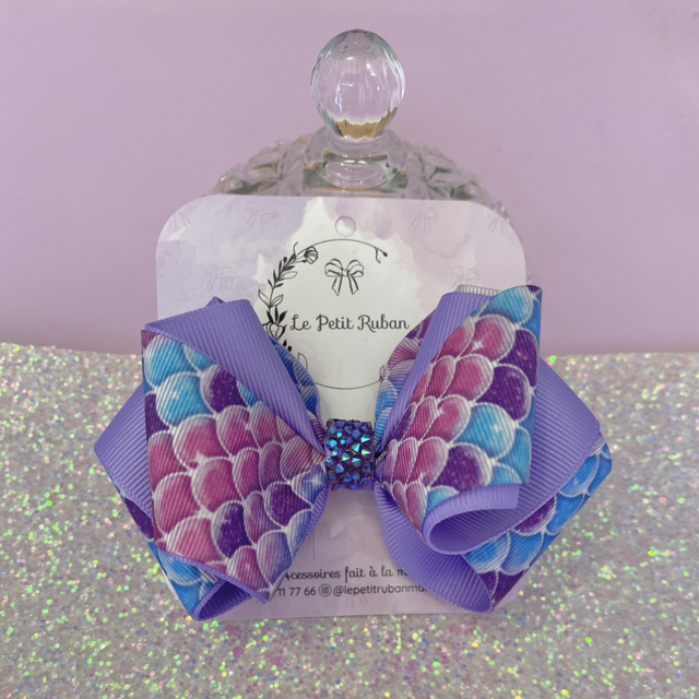 Barrette de sirène avec strass