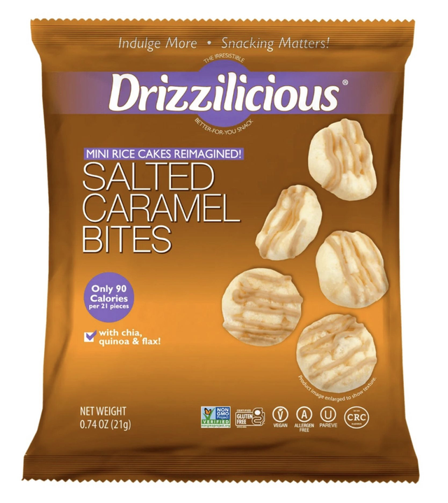 #3204 Drizzilicious Salted Caramel Mini Rice Cake Bites
