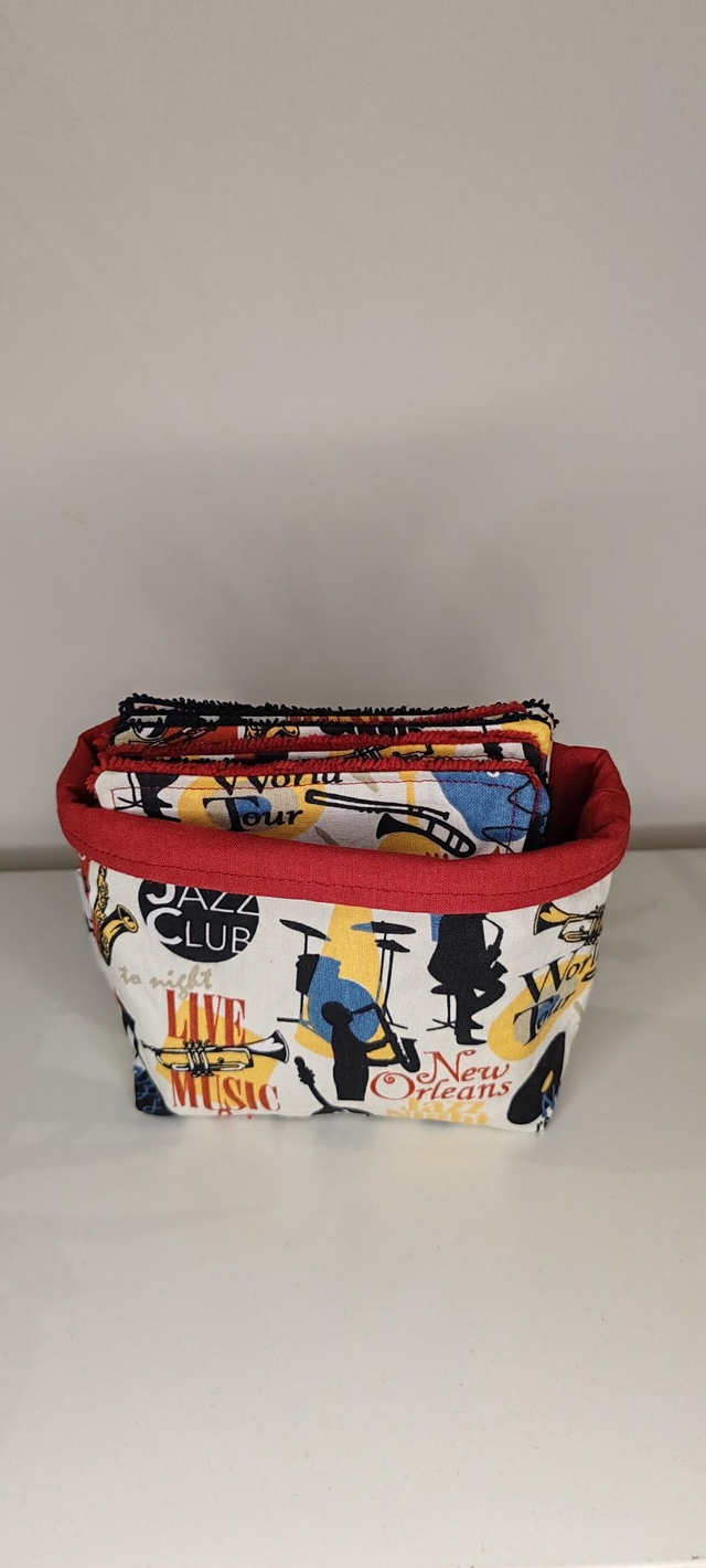 Lingettes lavables &quot;JAZZ COLOR&quot;