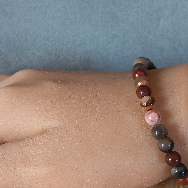 Bracelet ajustable en Bois fossile