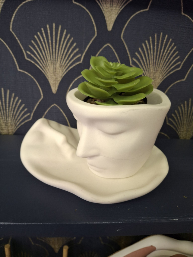 Tasse et sous tasse &quot;Visage&quot;