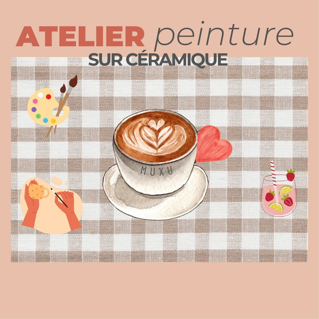 CARTE : PEINTURE SUR CERAMIQUE