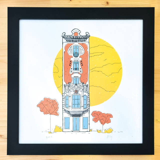 Casa de la Lira – serigrafia + marc