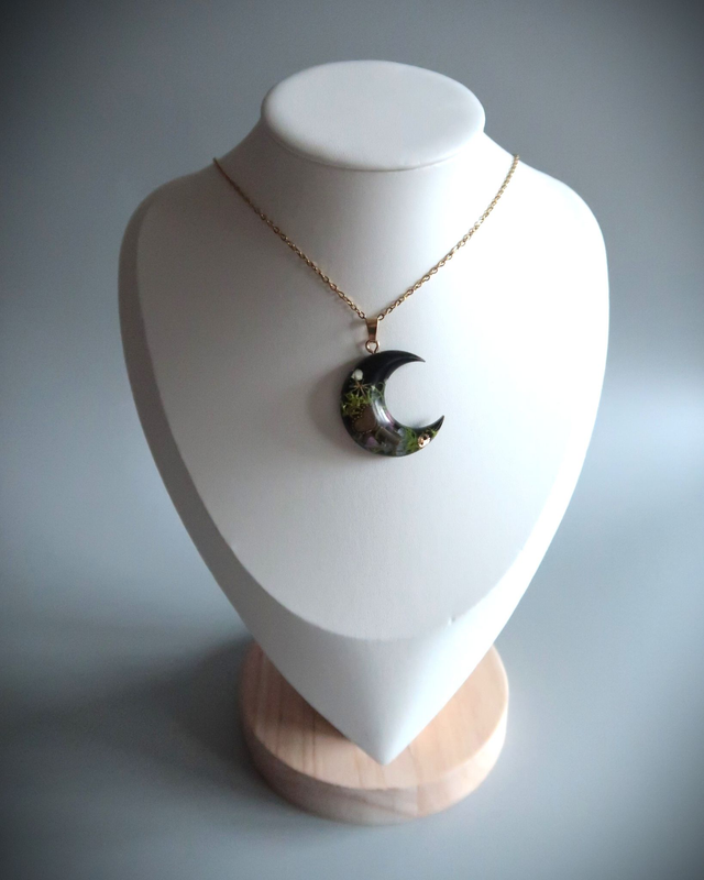 Collier Lune Clef Mystèrieuse | CO43