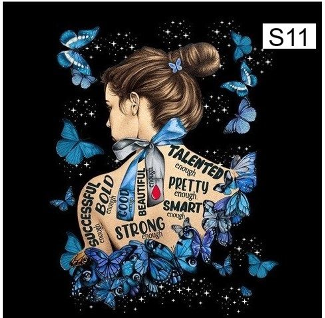 Panneau Femme 2 en Polyester - 48x48cm 