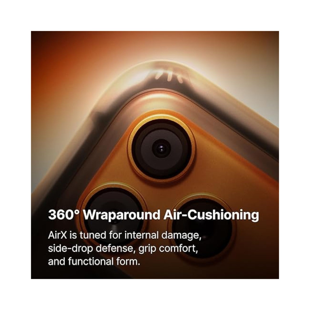 RHINOSHIELD Custodia AirX MagSafe iPhone 17 Pro (Nero Puro)