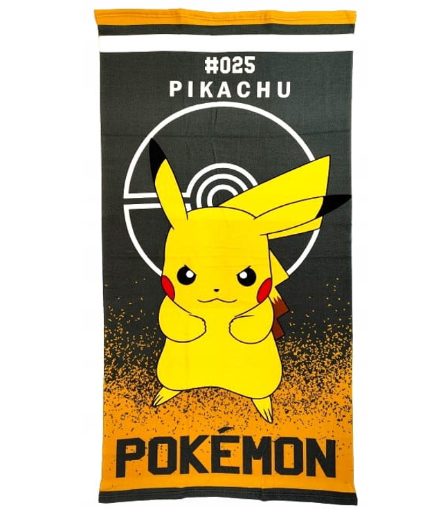 Serviette de Bain et de Plage Pikachu 025 Pokémon 70x140 cm
