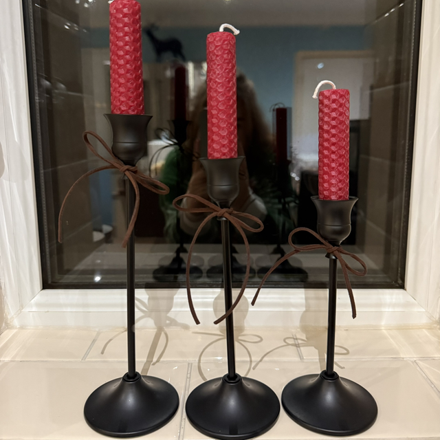 Black Candle Sticks (Set of 3)