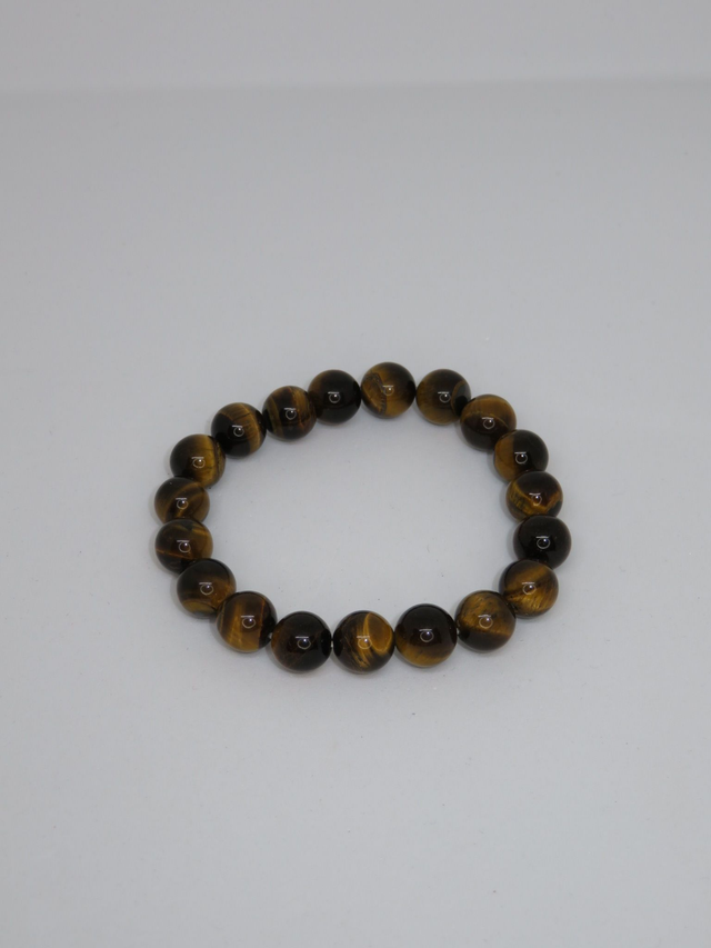 Bracelet en Œil de tigre 10 mm.