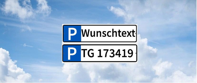 Personalisierte Parkplatzschilder – 3D-gedruckt aus hochwertigem PETG