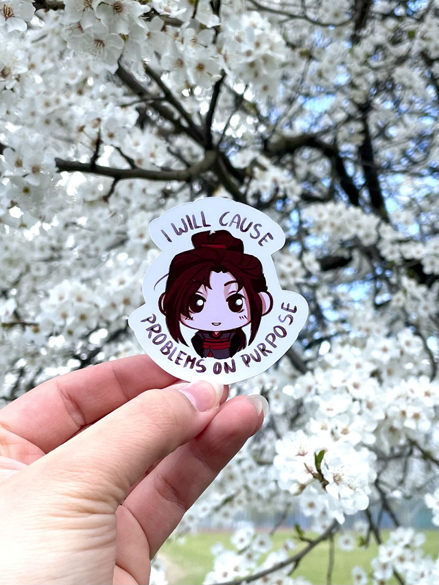 Wei Wuxian Funny Text MDZS Sticker 