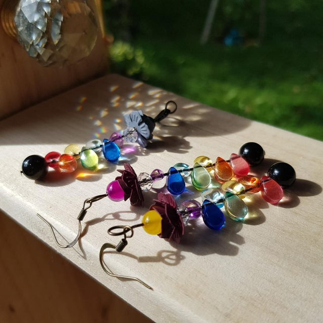 Bijou de sac Fleur et Chakras – Création Vibratoire