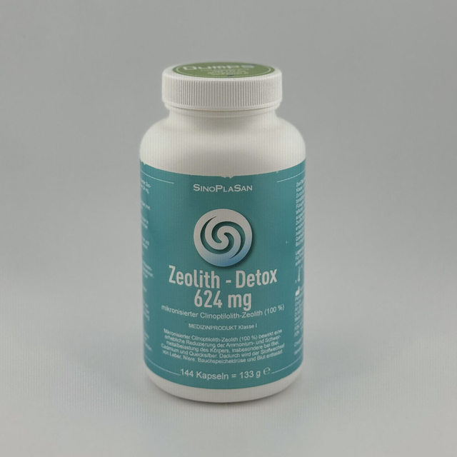 SinoPlaSan Zeolith - Detox - 144Kapseln/624 mg