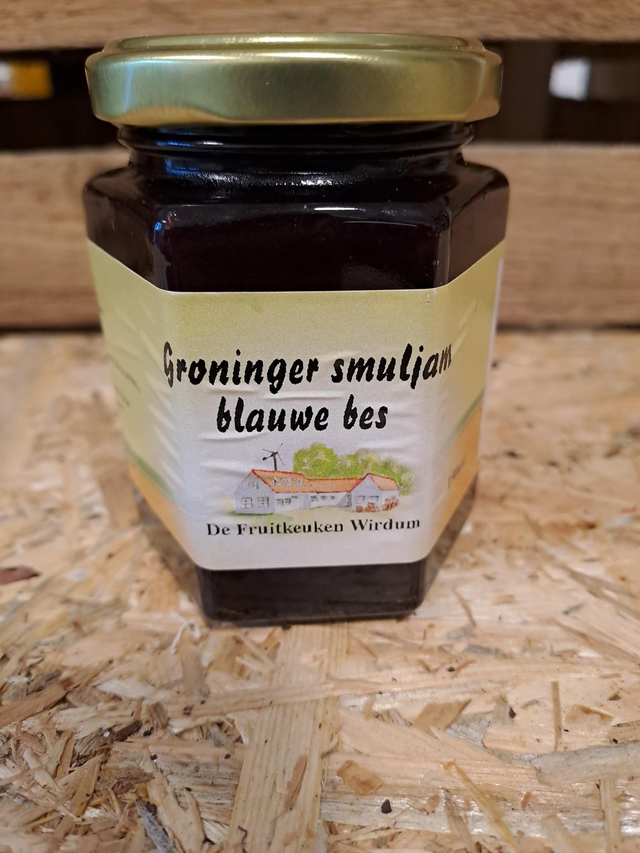 Groninger smuljam blauwe bes