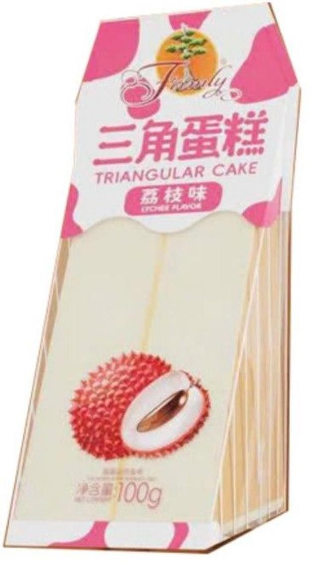  Triangular Cake 100g Lychee 